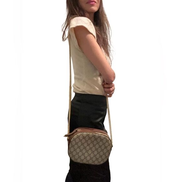 GG Supreme Monogram Cuoio Toscano Mini Chain Shoulder Bag - Picture 14 of 15